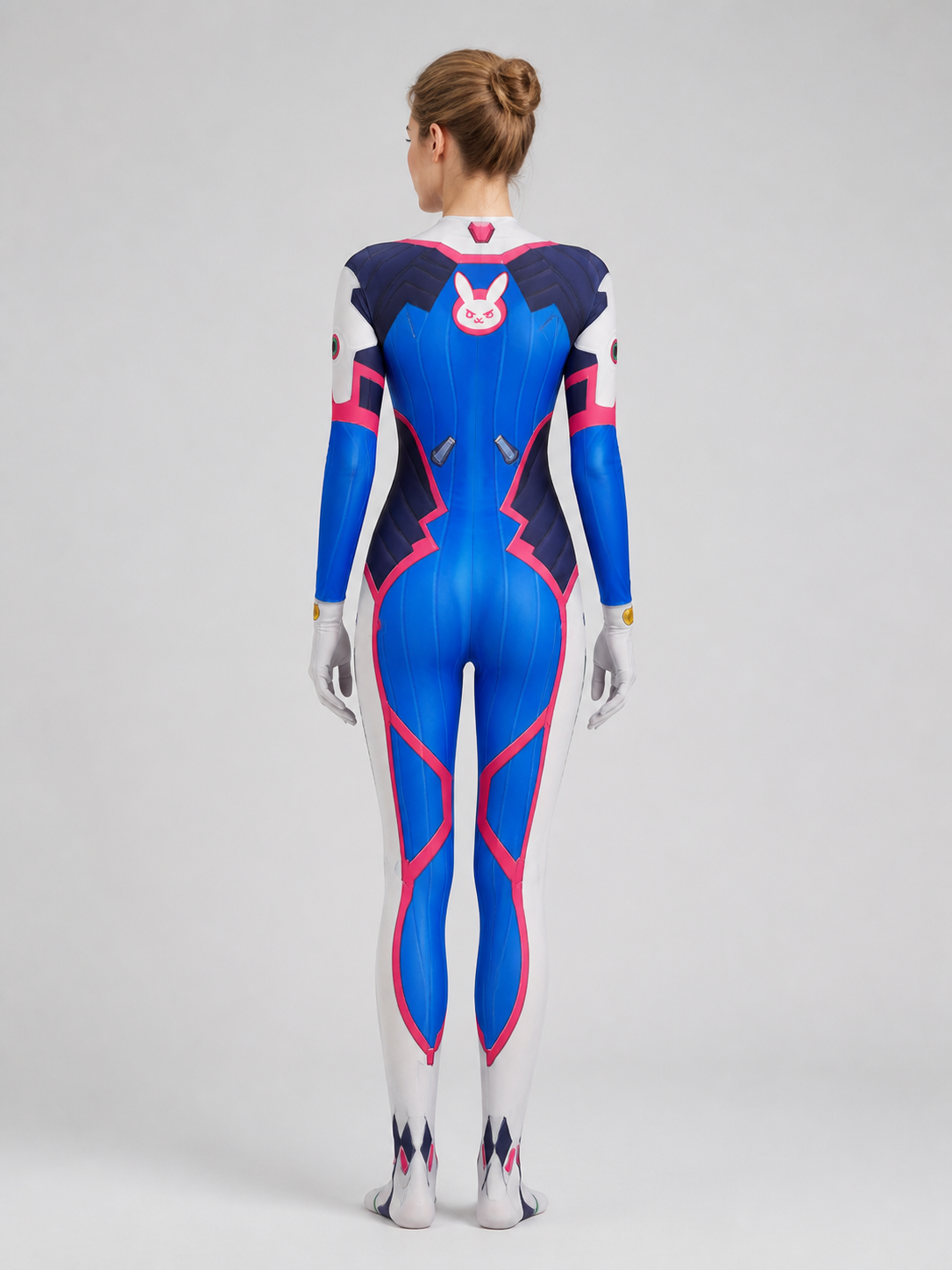 Superhero Cosplay Costume, One-Piece, Form-Fitting back view