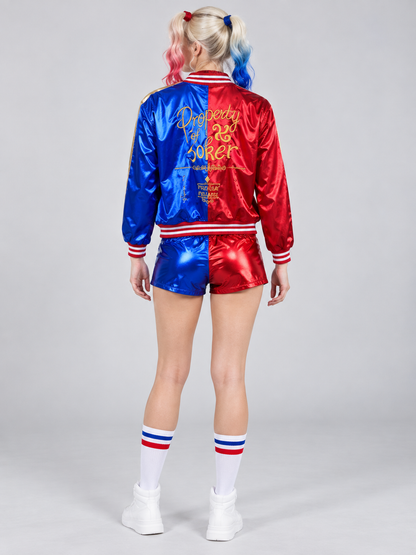 Cosplay Costume Jacket, T-Shirt, Shorts Red Blue White