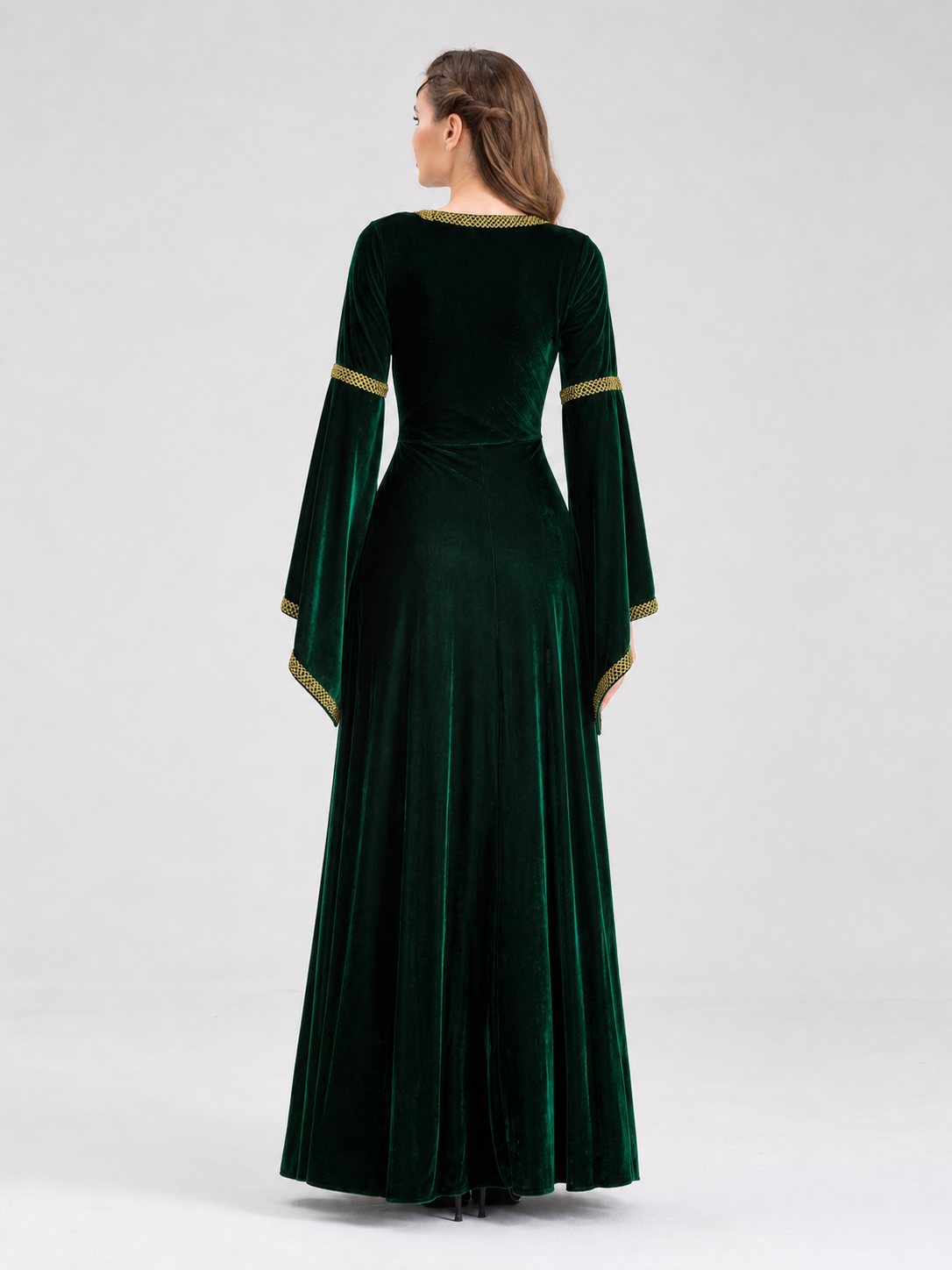 Medieval-Style Carnival Dress with Lacing