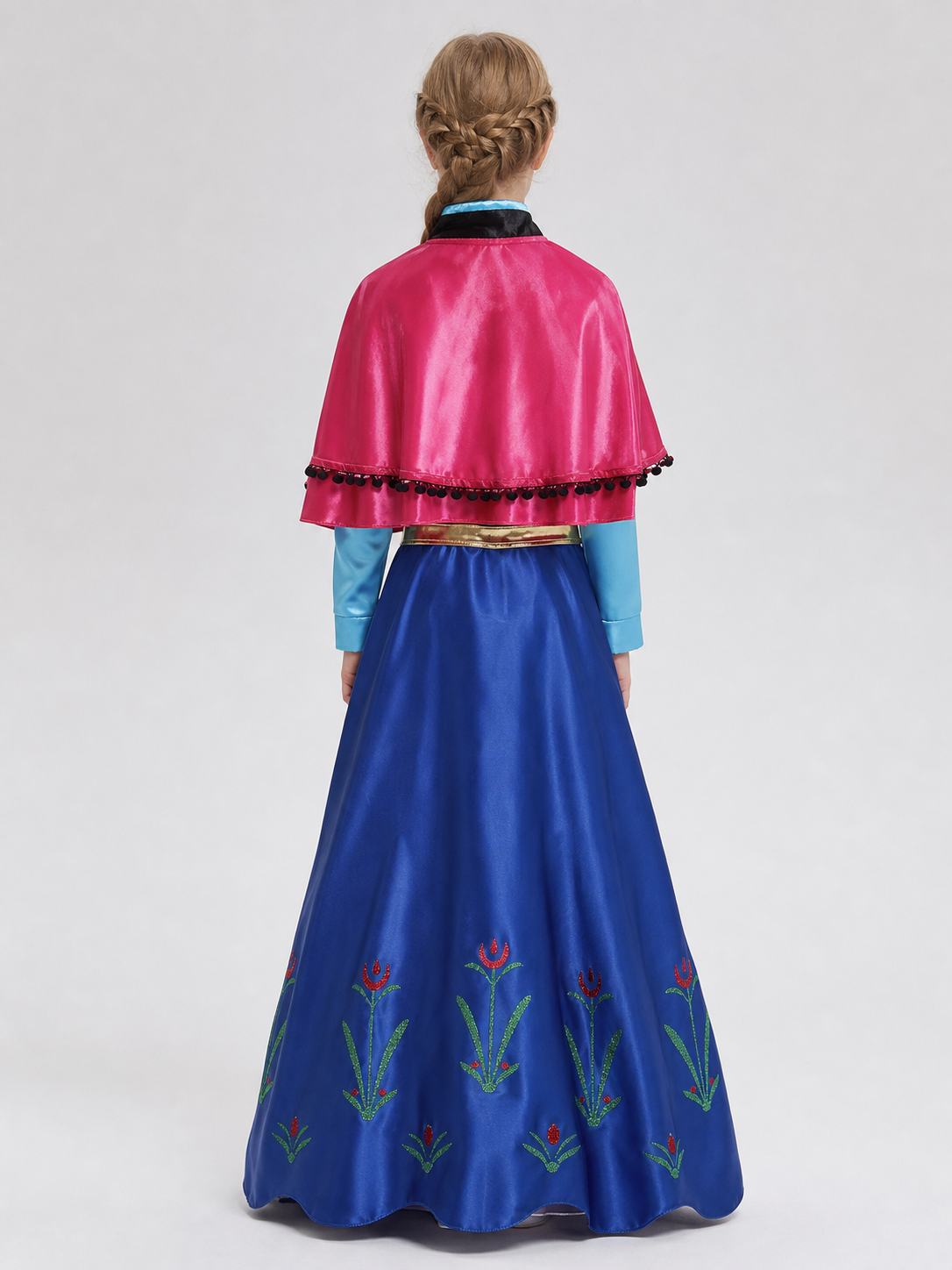 Princess Costume with Cape, Sleeves, and Skirt