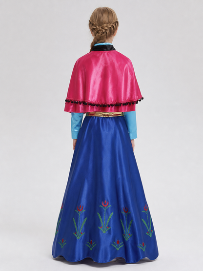Princess Costume with Cape, Sleeves, and Skirt