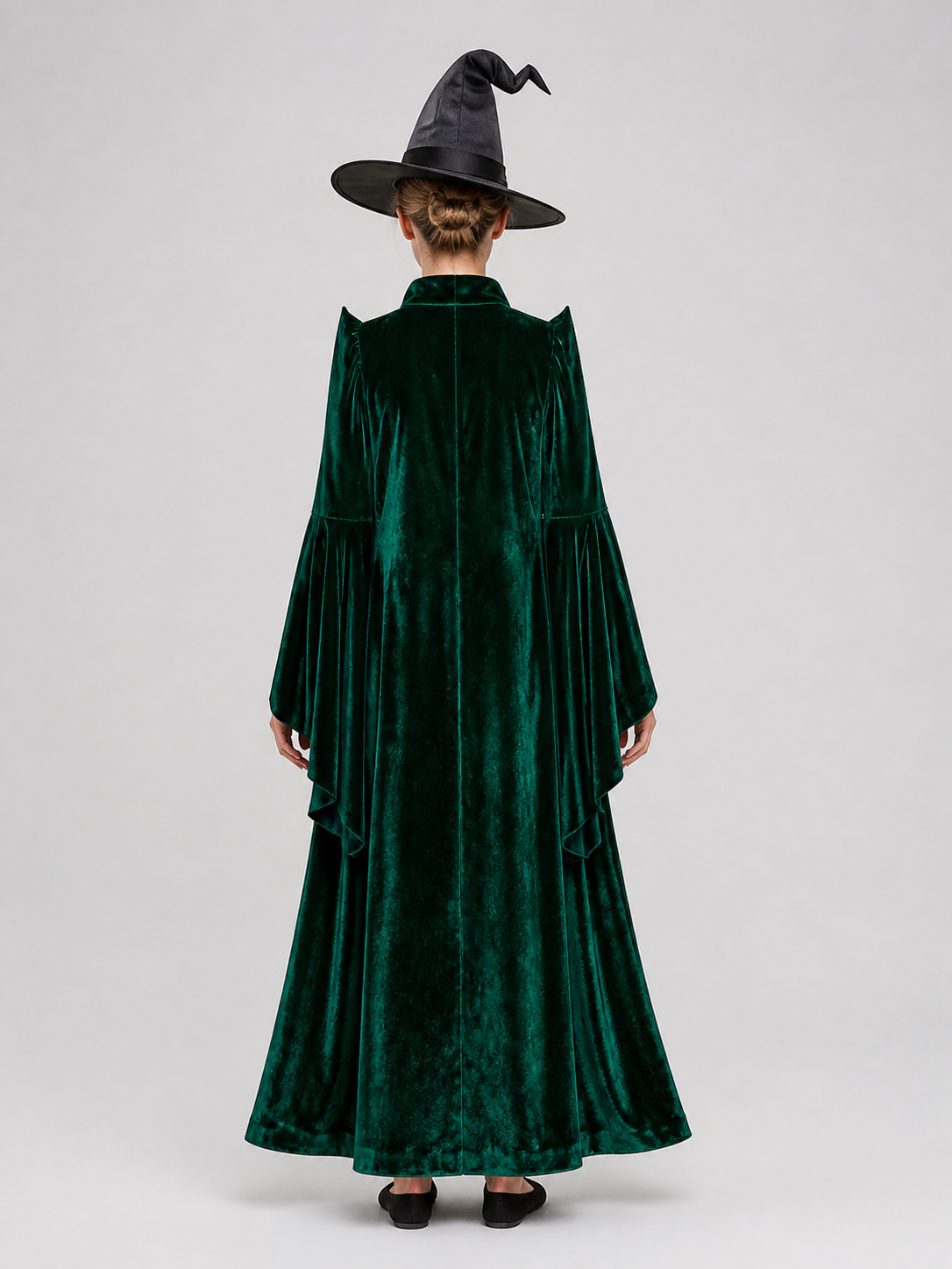 Minerva McGonagall Costume Robe and Hat for Halloween back view