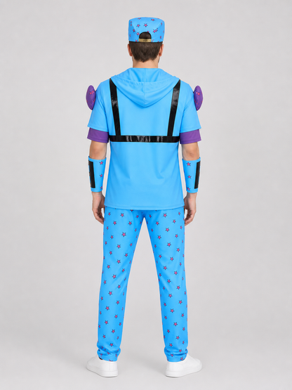 Johnny Joestar Cosplay Costume Set with Hat back view