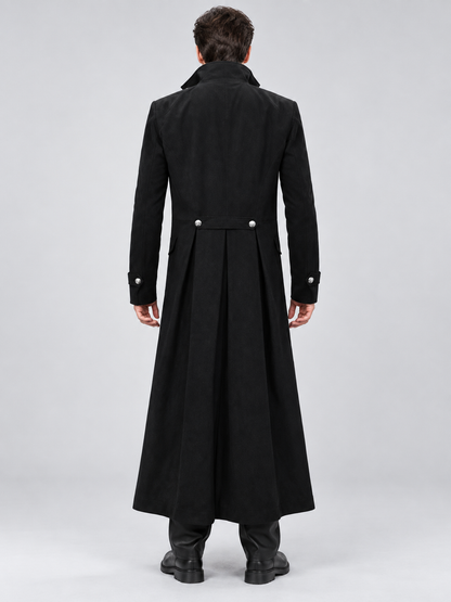 Vampire Costume: Black Tailcoat, High Collar