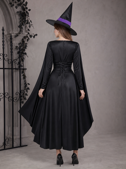 Black Costume Cape with Dress and Hat