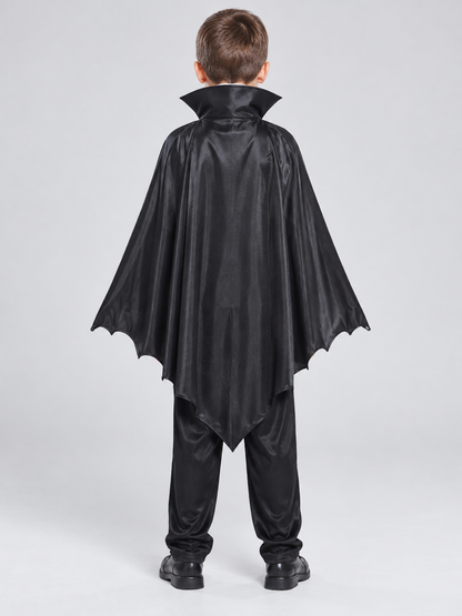 Children’s Vampire Costume with Medallion back view