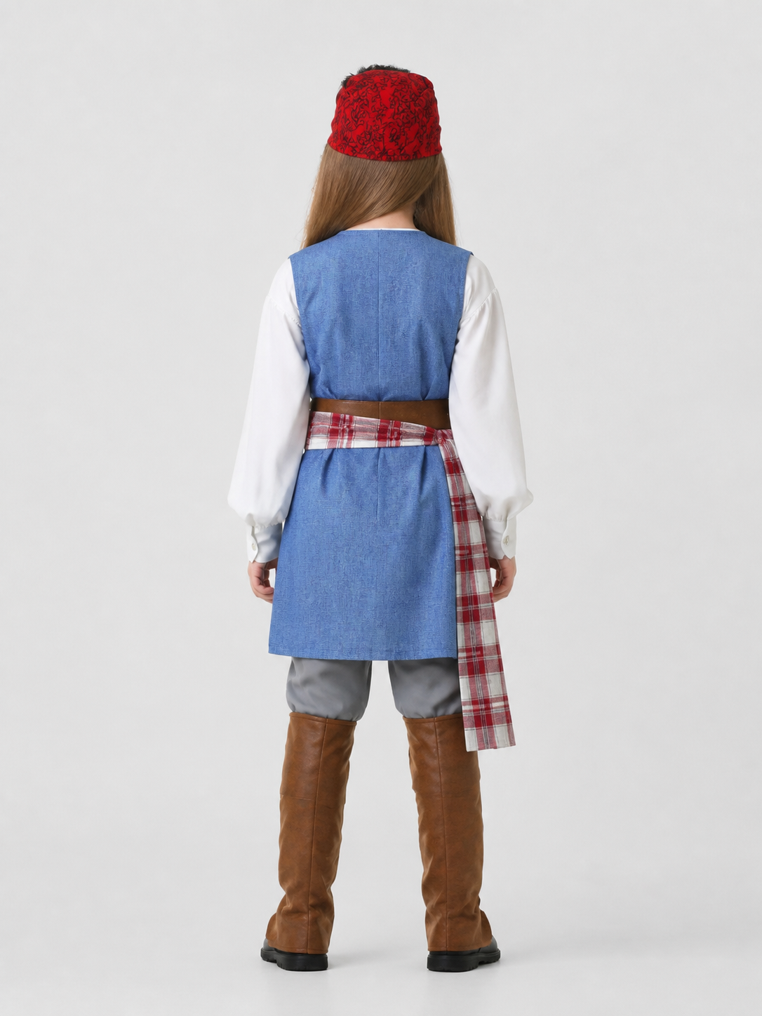 Caribbean Pirate Captain Costume for Halloween, S–XXL back view