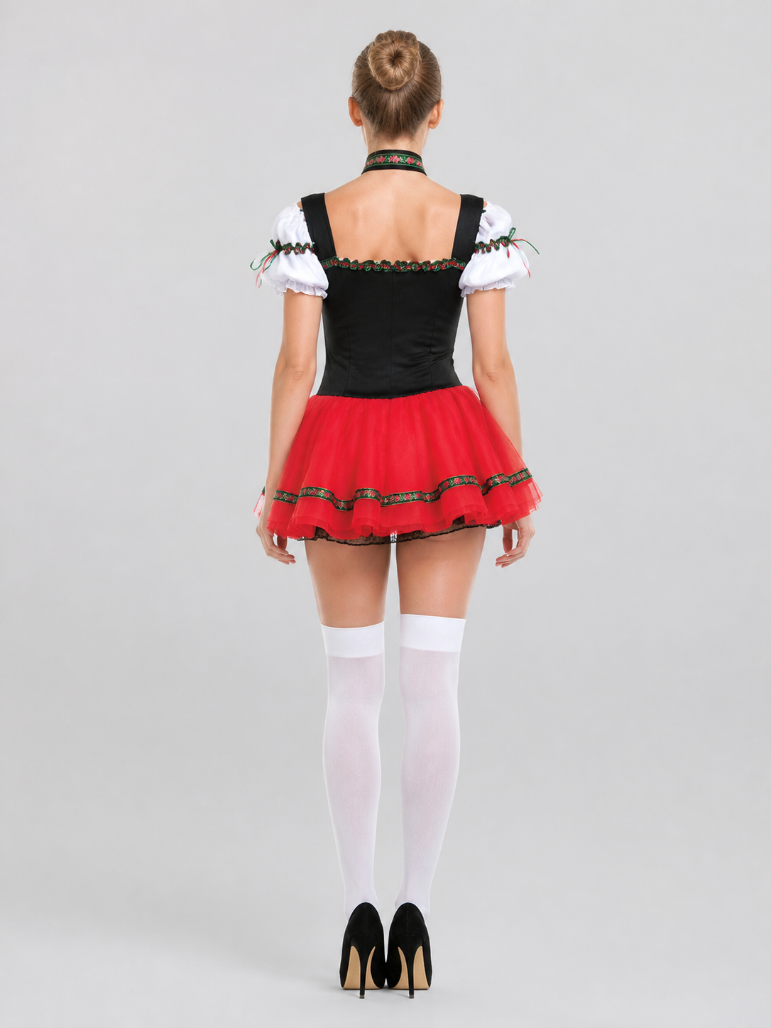 MDD Bavarian-Style Dress, Corset, Full Skirt back view
