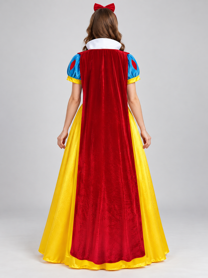 Fairy Tale Princess Carnival Costume with Cape and Headband