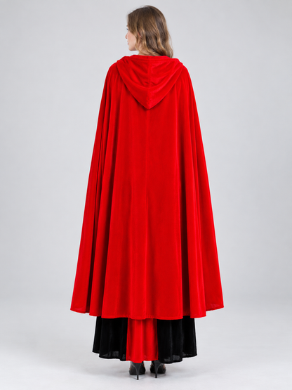 Adult Vampire Costume for Halloween with Cape and Dress