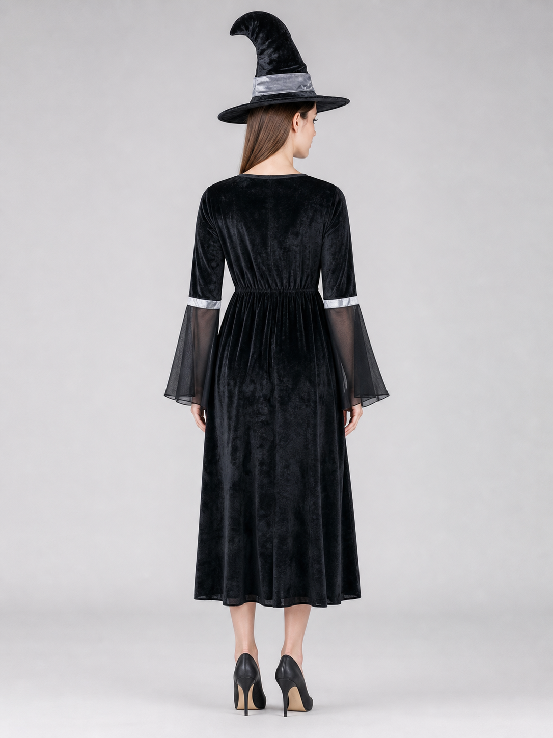 Halloween Witch Costume: Dress and Hat
