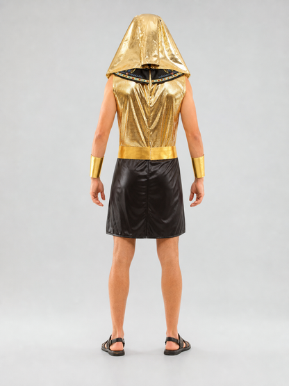 Children's Pharaoh Costume with Collar and Headdress