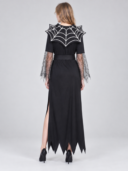 Vampire Carnival Costume with Web and Belt