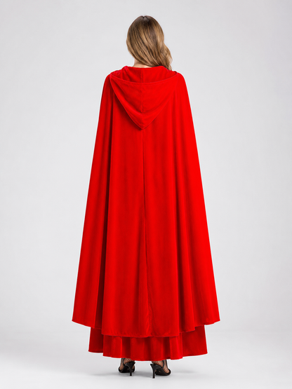 Costume: Dress with Hooded Cape