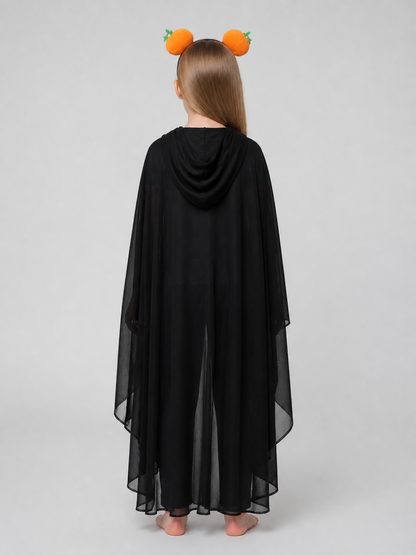 Ghost Costume with Cape and Headband back view