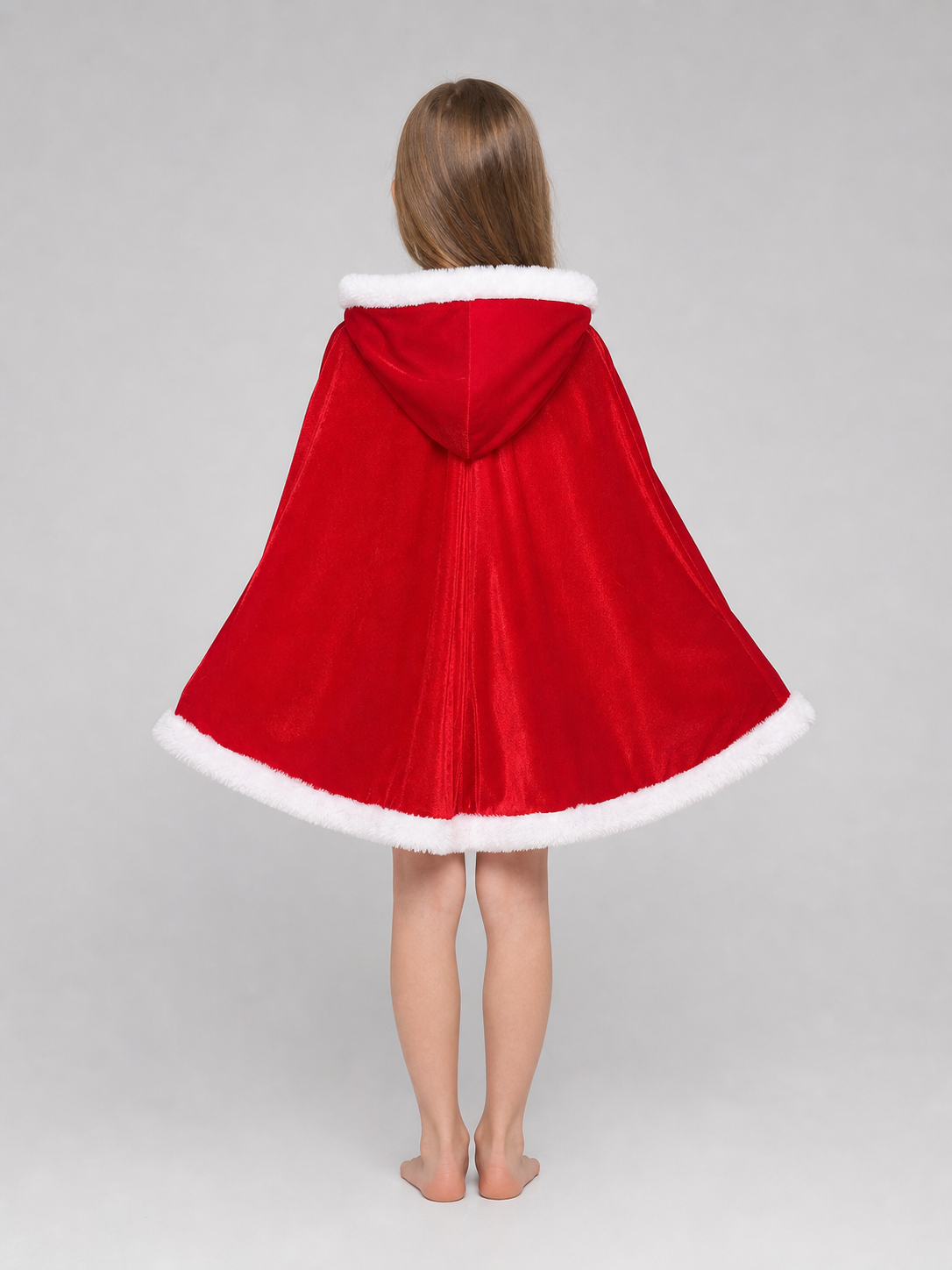 Festive Santa Costume: Dress and Cape
