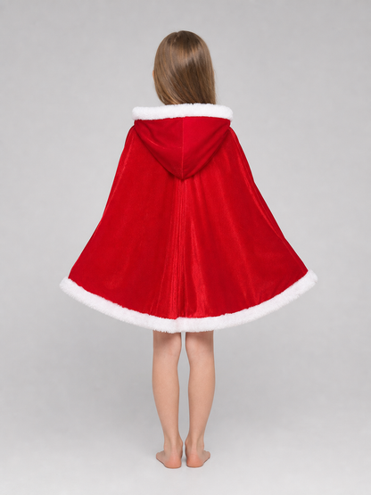 Festive Santa Costume: Dress and Cape