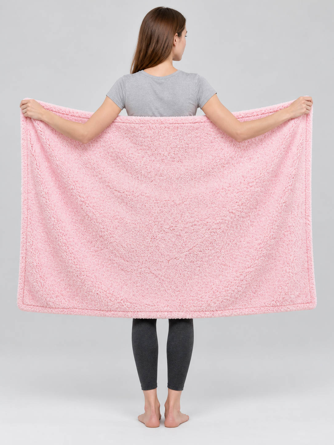 Fluffy Reversible Pet Blanket back view