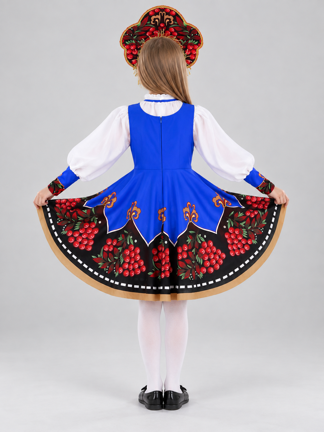 Children's Russian folk costume with kokoshnik