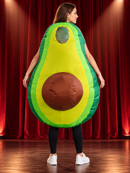 Inflatable Avocado Costume Green with Fan