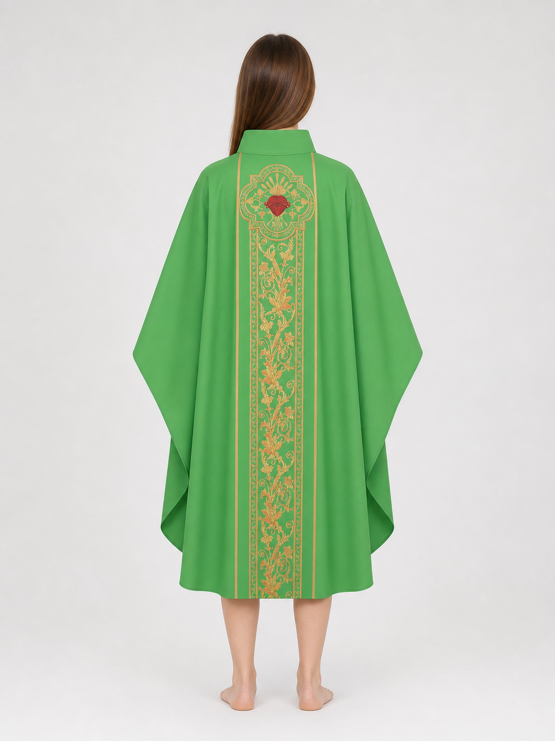 Cosplay Robe Costume with Gold Accents