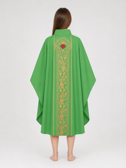 Cosplay Robe Costume with Gold Accents