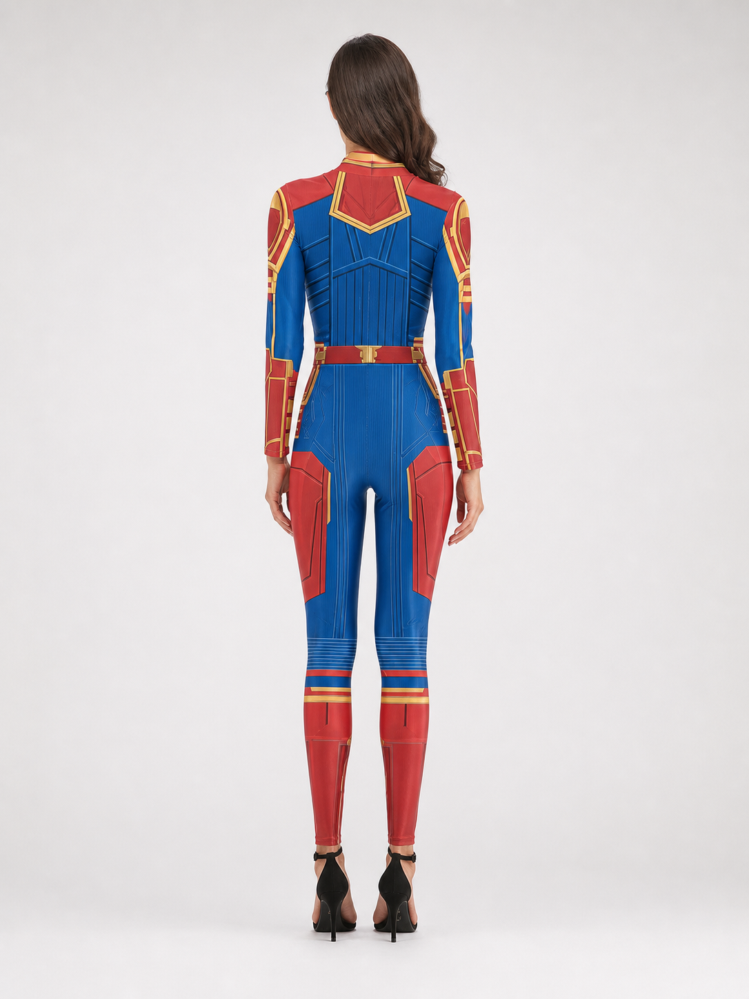 Superhero Costume Bodysuit with Print, Long Sleeve