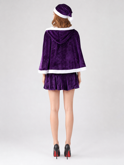 Carnival Costume: Purple Dress with Cape