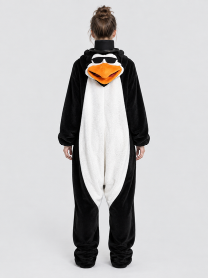 Penguin Design Jumpsuit Pajama with 3D Beak