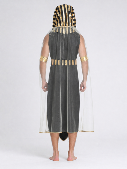 Ancient Egyptian-Style Costume with Pharaonic Decoration