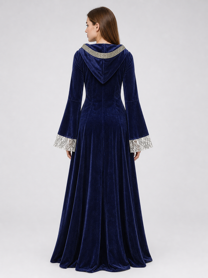 Medieval Hooded Dress, Gothic Cosplay