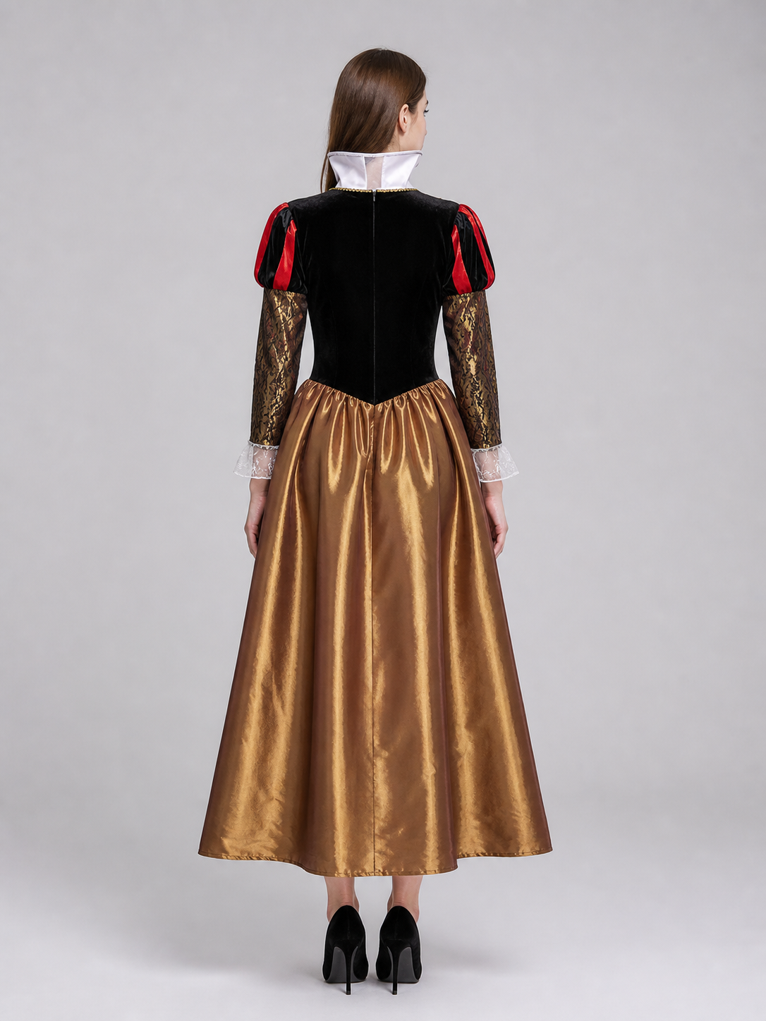 Red Queen cosplay dress in a fantasy style