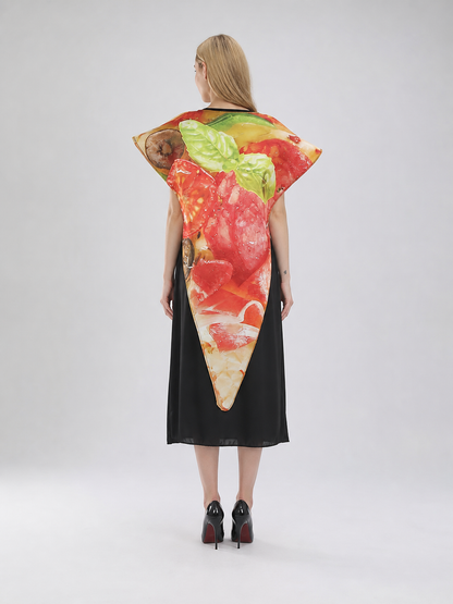 Pizza Slice Halloween Costume back view 3