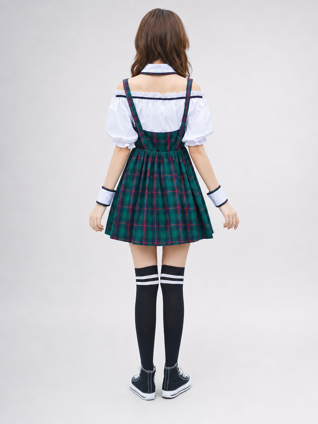 School Uniform–Style Stage Costume with Tie