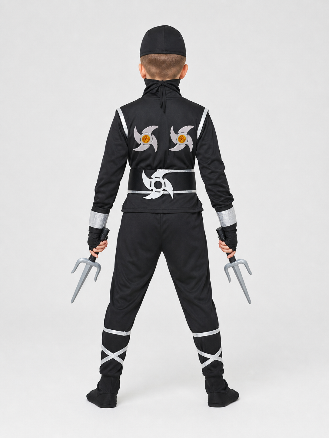 Ninja Cosplay Costume, Accessory Set back view