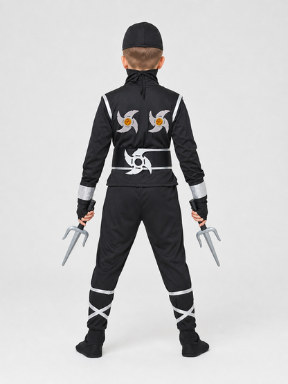 Ninja Cosplay Costume, Accessory Set back view