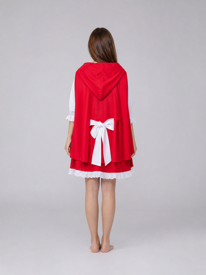 Little Red Riding Hood Carnival Costume with Hood