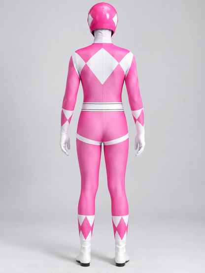 Pink Jumpsuit with White Diamonds Cosplay Costume
