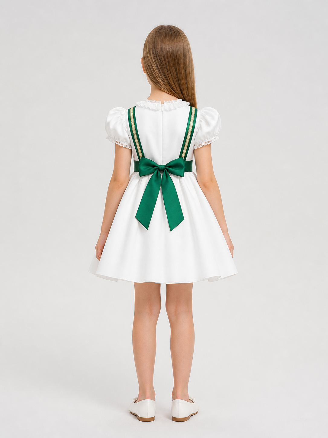 Princess Party Dress with Puff Sleeves