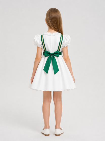 Princess Party Dress with Puff Sleeves