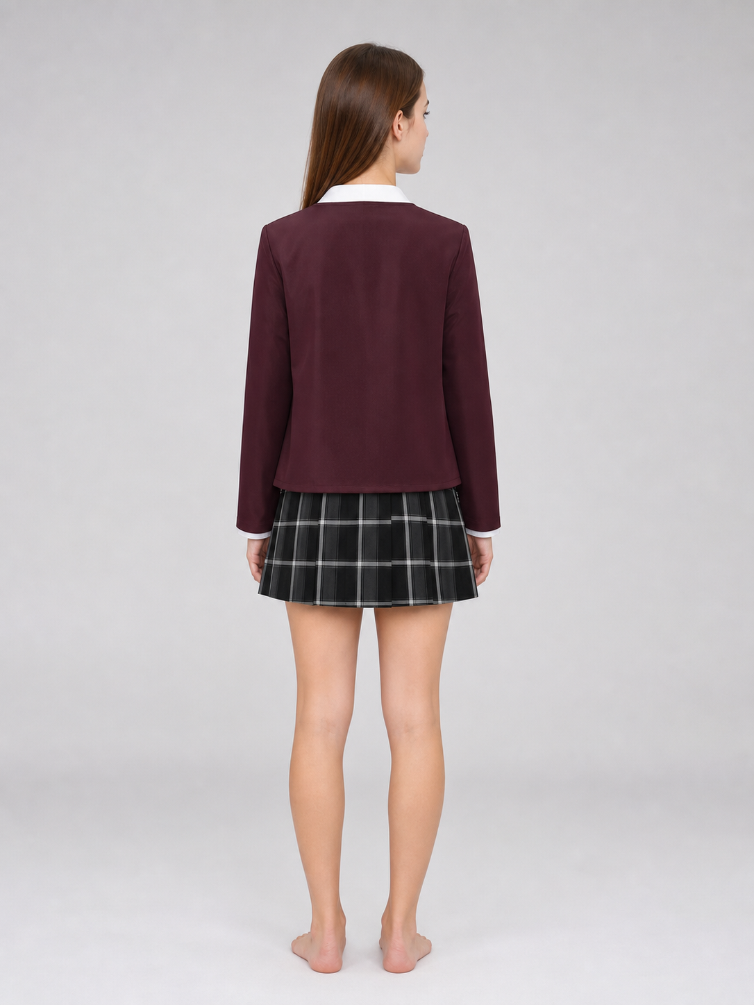 Frank cosplay costume: shirt, cardigan, skirt