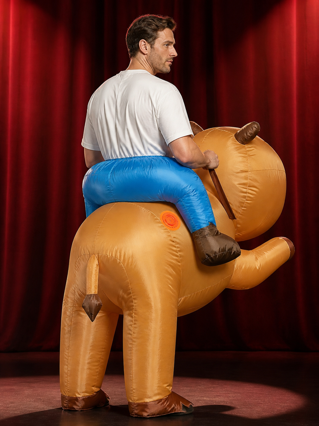 Unisex Inflatable Animal Costume, Funny Halloween Christmas Party Performance