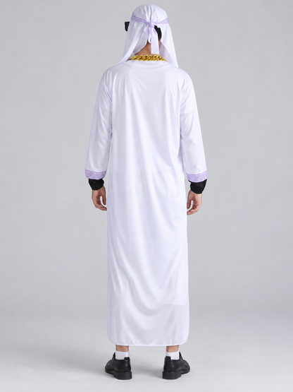 Arab-Inspired Carnival Costume with Headscarf and Glasses