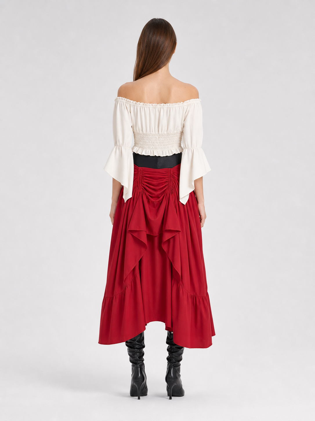 Pirate-style costume with corset