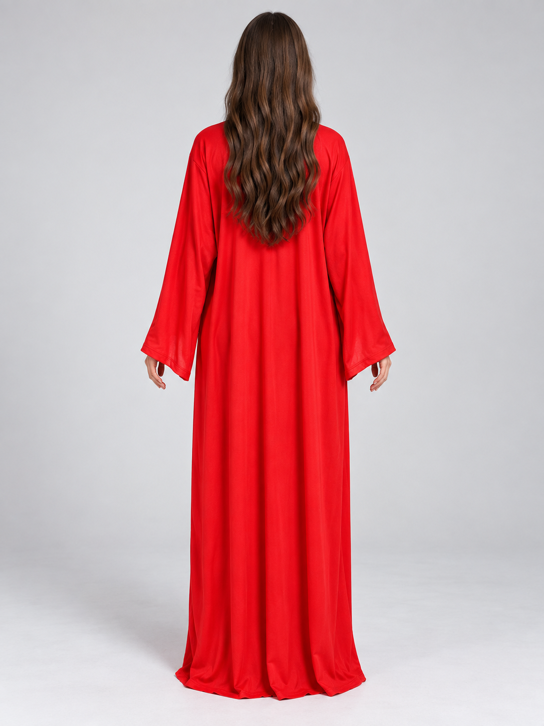 Vampire Costume: Long Red Kaftan Dress
