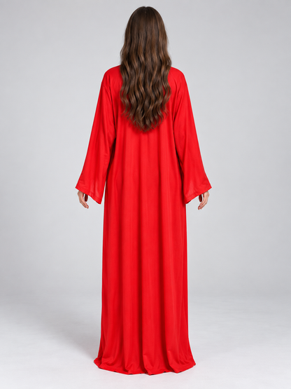 Vampire Costume: Long Red Kaftan Dress
