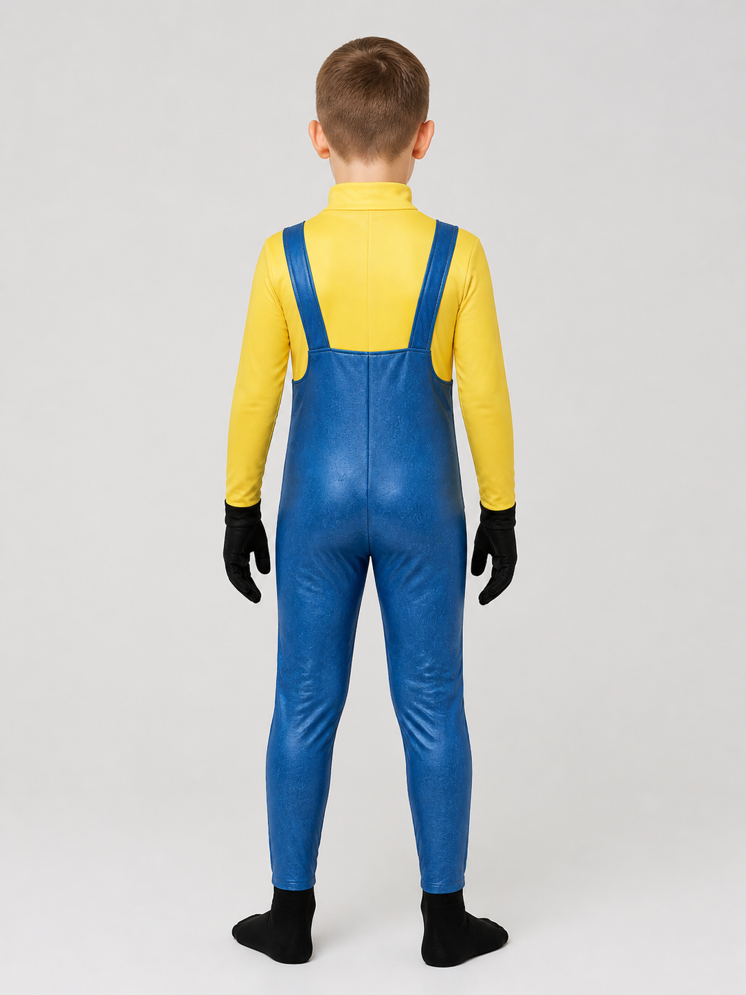 Minion Costume, Yellow Jumpsuit with Headpiece back view