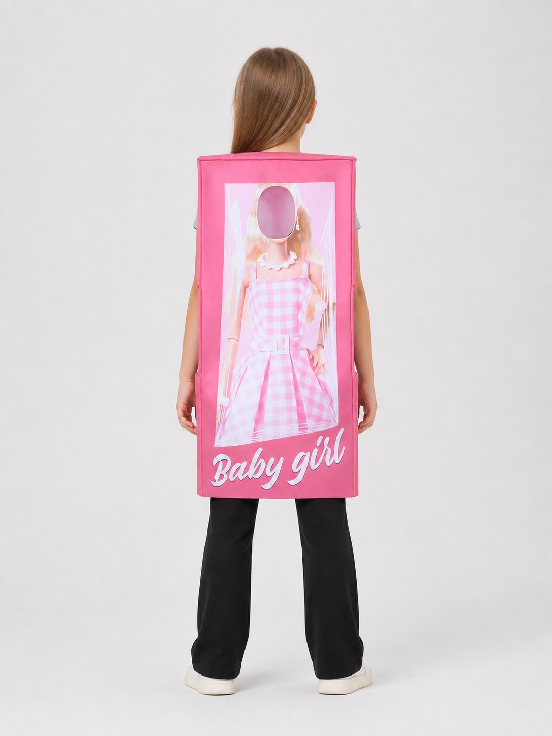Barbie Carnival Costume in the Shape of a Gift Box back view