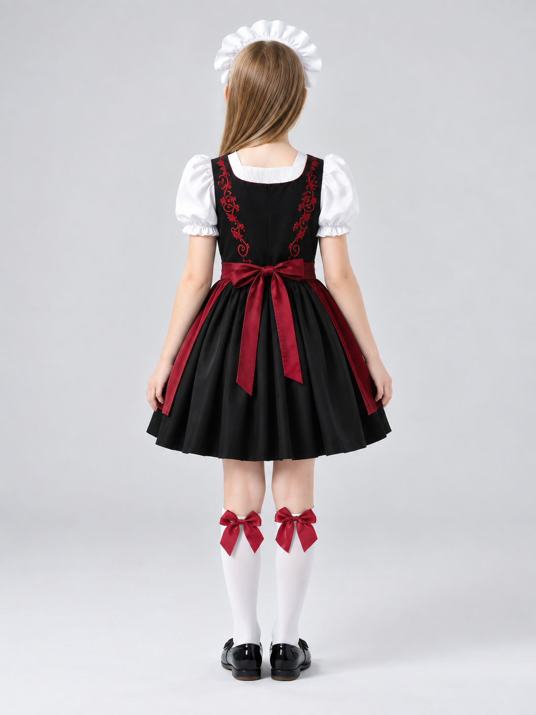 Kids' Bavarian-Style Dirndl Costume with Apron