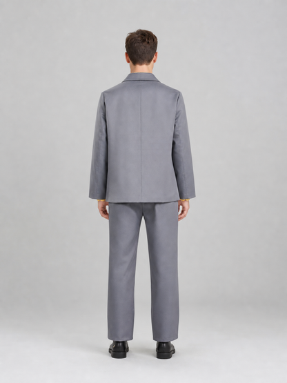 Joker 2 Cosplay Costume: Gray Jacket and Pants